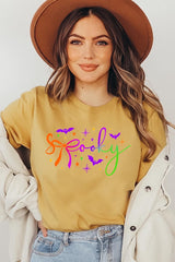 US3001P-E3109 Spooky Halloween Graphic Plus Tee $16