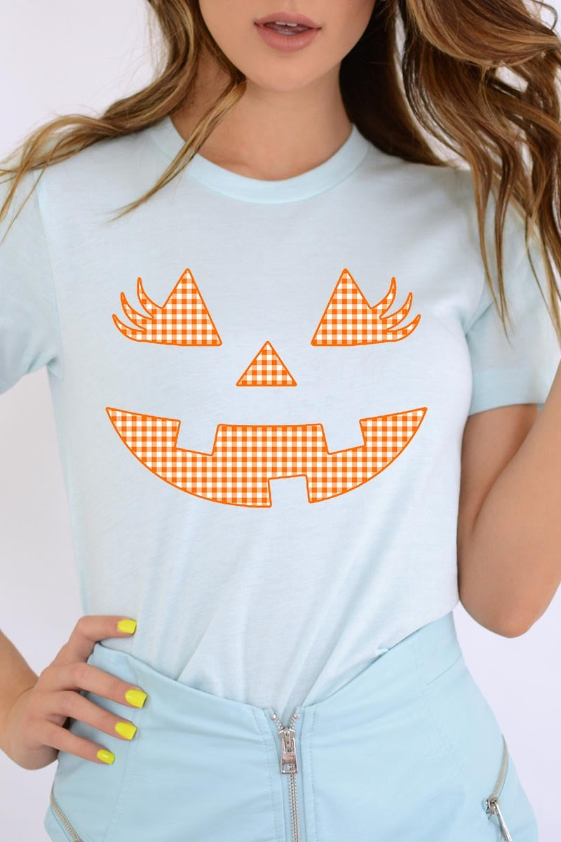 US3001P-E3148 Cute Pumpkin Halloween Graphic Plus Tee $16