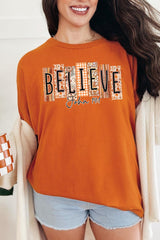 5000P-E3167 Believe Fall Christian Graphic Plus Heavy Cotton Tee $12.75