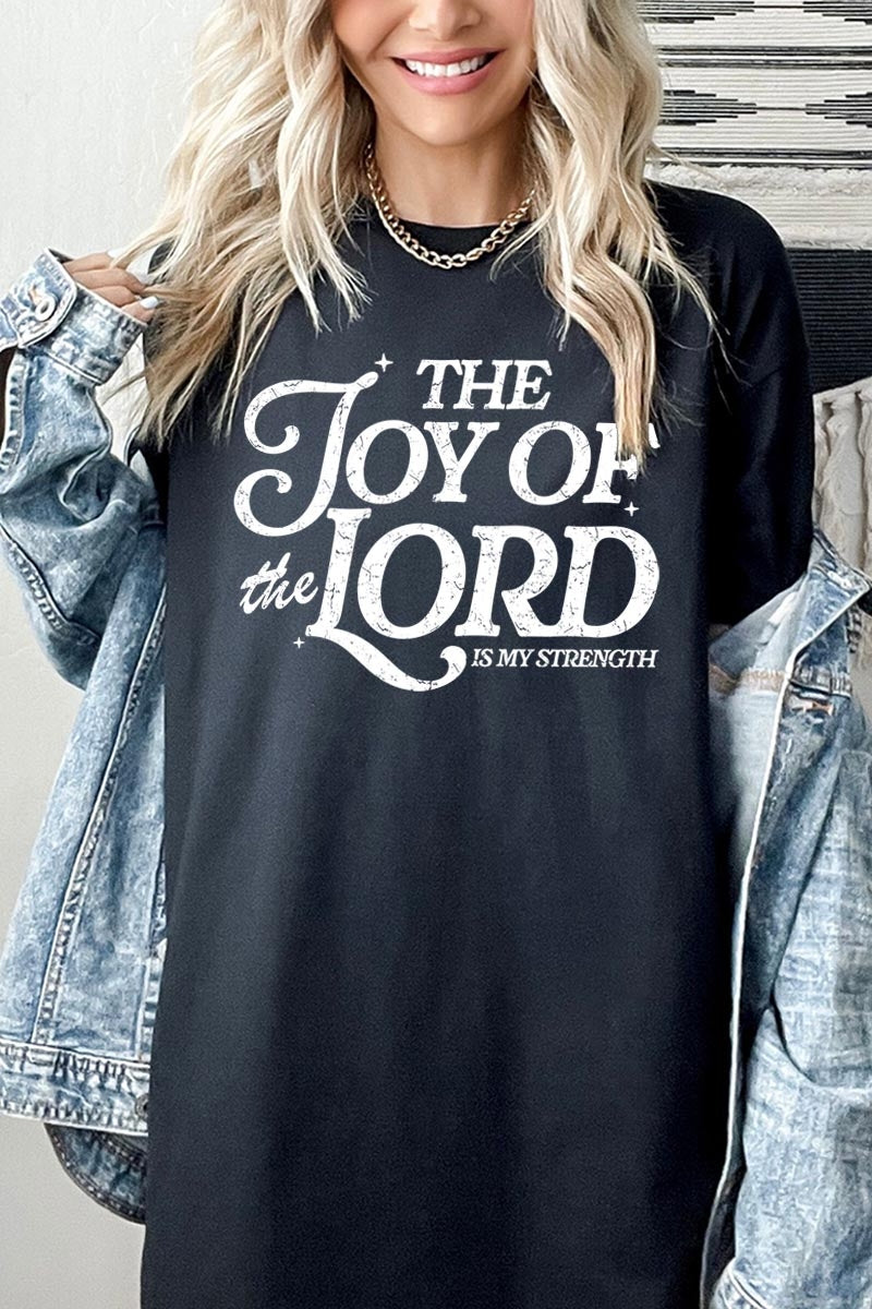 5000P-E3179 Joy of the Lord Graphic Plus Heavy Cotton Tee $12.75