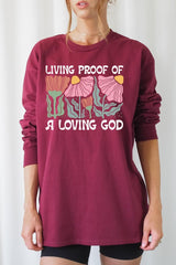 UL240-E3066 Living Proof of a Loving God Long Sleeve Tee $13.75