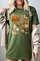 US3001-E3084 Halloween collage Graphic Tee $12.5