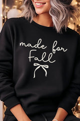 UL180P-E3151 Made For Fall Graphic Plus Sweatshirt $25