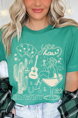 US3001P-E3097 Cowgirl Country Music Graphic Plus Tee $16