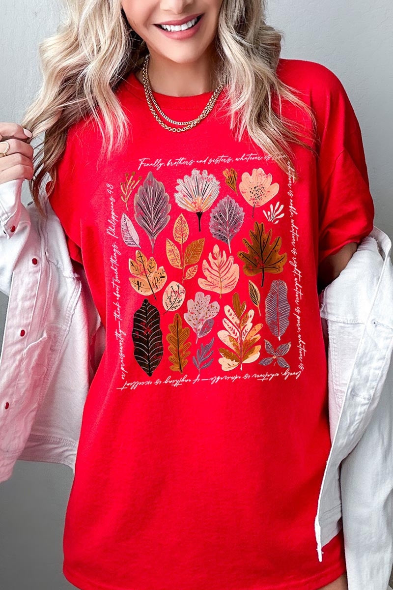 5000P-E3147 Christian Fall Graphic Plus Heavy Cotton Tee $12.75