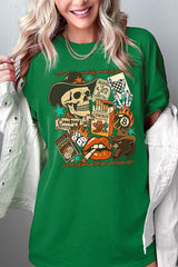 5000-E3096 Vintage Western Collage Graphic Heavy Cotton Tee $9