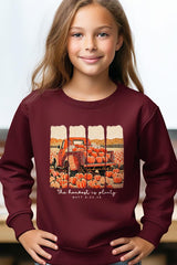 UL180B-E3172Z Harvest Is Plenty Kids Graphic Sweatshirt $20