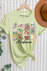 US3001P-E3061AL Alabama State Brushstroke Graphic Plus Tee $16