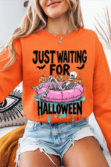 UL180-E3138 Just Waiting For Halloween Graphic Sweatshirt $20