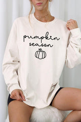 UL240P-E3152 Pumpkin Season Graphic Plus Long Sleeve Tee $17