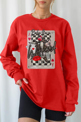 UL240P-E3099 Retro Wildcard Graphic Plus Long Sleeve Tee $17