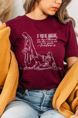 US3001P-E3075 If Youu2019re Hanging On Line Art Graphic Plus Tee $16