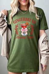 US3001P-E3216 Gingerbread Martini Club Graphic Plus Tee $16