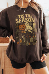 UL180-E3125 Tis The Season Halloween Graphic Sweatshirt $20