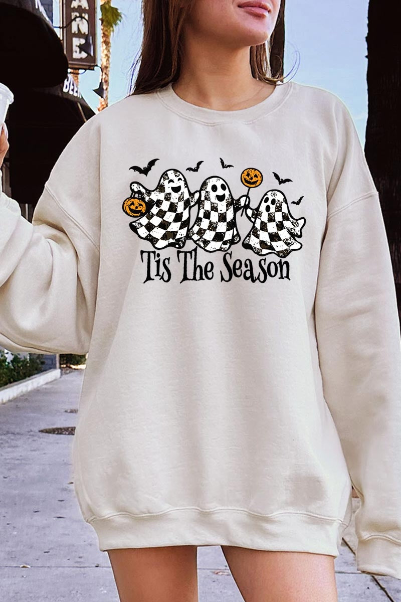 UL180P-E3124 Retro Ghosts Graphic Plus Sweatshirt $25