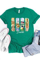 US3001-E3061IA Iowa State Brushstroke Graphic Tee $12.5
