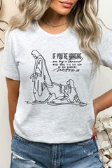 US3001P-E3075 If Youu2019re Hanging On Line Art Graphic Plus Tee $16