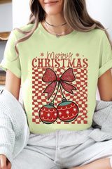 US3001-E3196 Cherry Ornament Christmas Graphic Tee $12.5