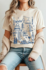 US3001P-E3188 Ski Doodle Graphic Plus Tee $16