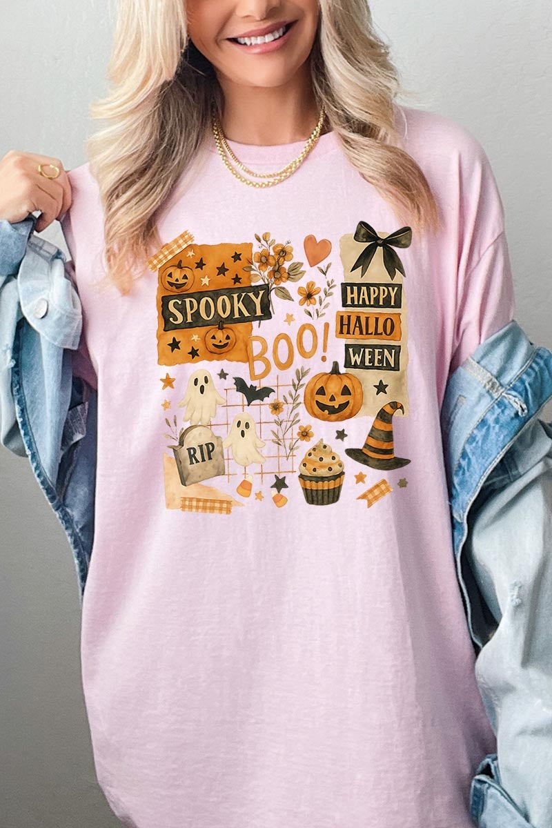 5000P-E3084 Halloween collage Graphic Plus Heavy Cotton Tee $12.75