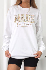 UL240-E3068 Made for More Faith Graphic Long Sleeve Tee $13.75