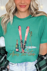 US3001-E3187 Apres Ski Club Graphic Tee $12.5