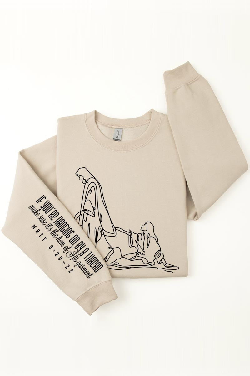 UL180-E3075FS If Youu2019re Hanging On Graphic Sweatshirt $22