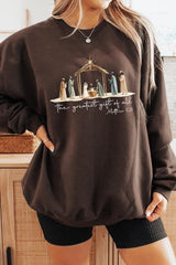 UL180-E3183 Nativity Gift Graphic Sweatshirt $20