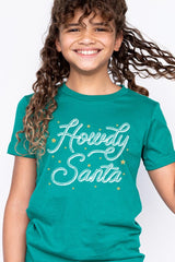 US3001Y-E3199Z Howdy Santa Kids Graphic Tee $11