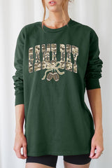 UL240-E3131 Football Game Day Camo Graphic Long Sleeve Tee $13.75