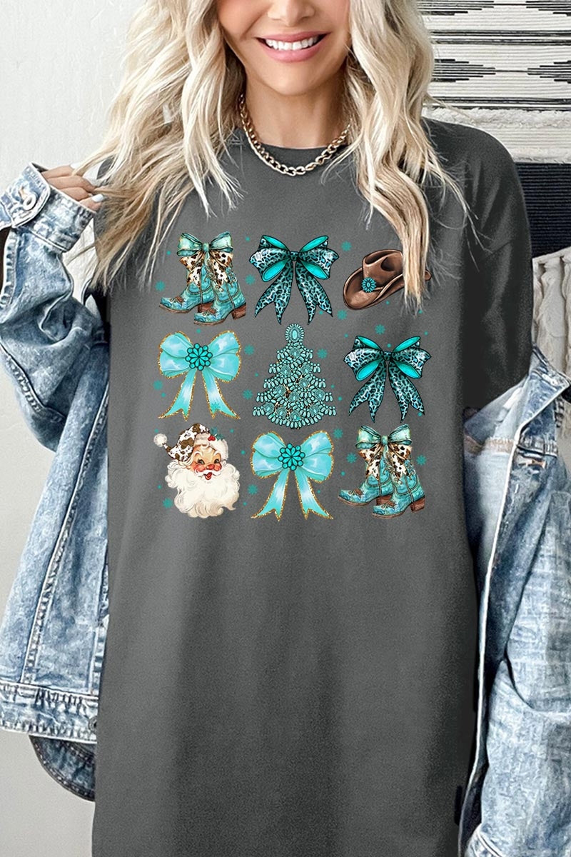 5000P-E3180 Western Christmas Graphic Plus Heavy Cotton Tee $12.75