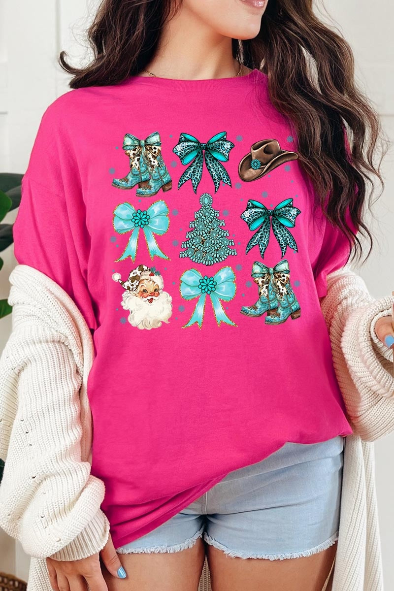 5000-E3180 Western Christmas Graphic Heavy Cotton Tee $9