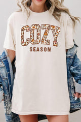 5000-E3082 Cozy Season Graphic Heavy Cotton Tee $9