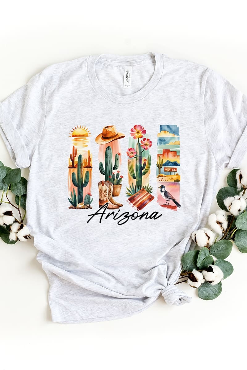 US3001P-E3061AZ Arizona State Brushstroke Graphic Plus Tee $16