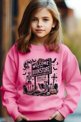 UL180B-E3122Z Bookstore Halloween Kids Graphic Sweatshirt $20
