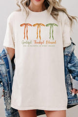 5000-E3111 Grateful Thankful Blessed Graphic Heavy Cotton Tee $9