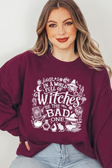UL180P-E3139 In a World of Witches Graphic Plus Sweatshirt $25