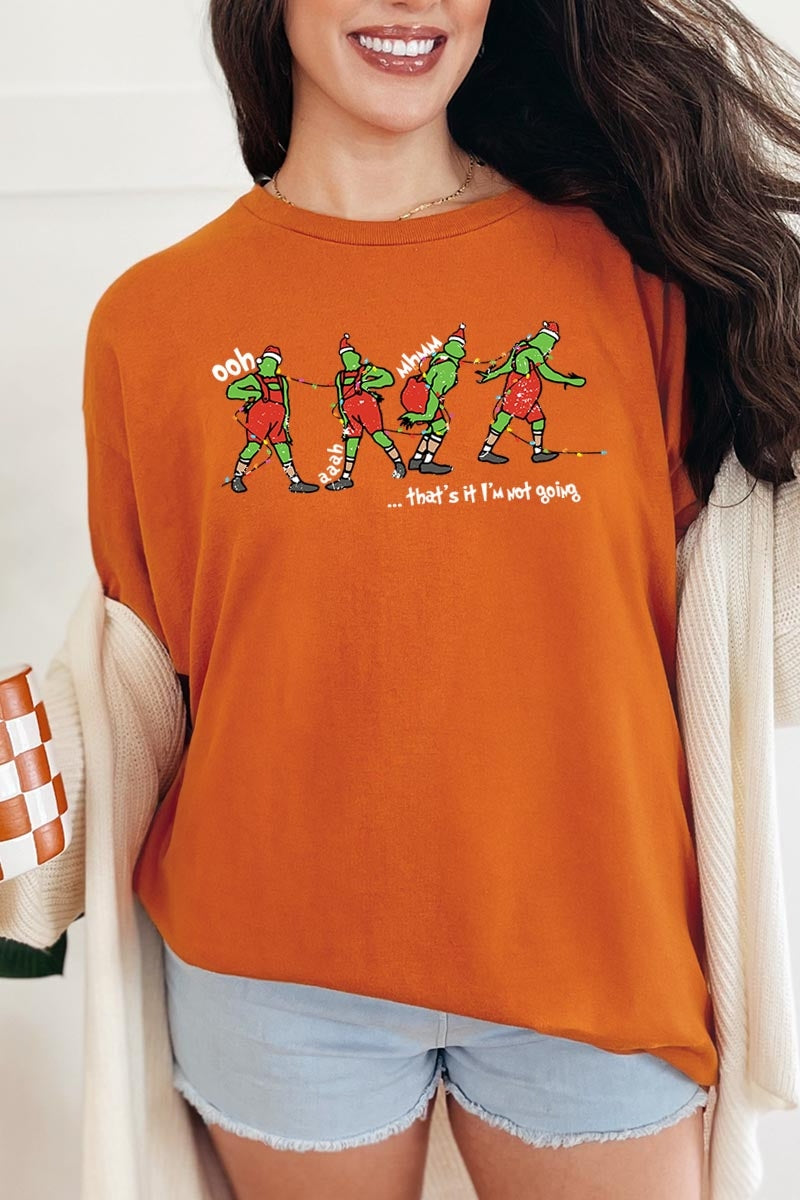 5000-E3203 Grinch Funny Christmas Graphic Heavy Cotton Tee $9