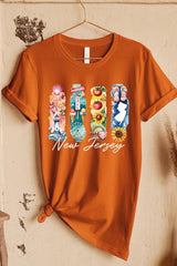 US3001P-E3061NJ New Jersey State Brushstroke Graphic Plus Tee $16