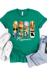 US3001P-E3061MO Missouri State Brushstroke Graphic Plus Tee $16