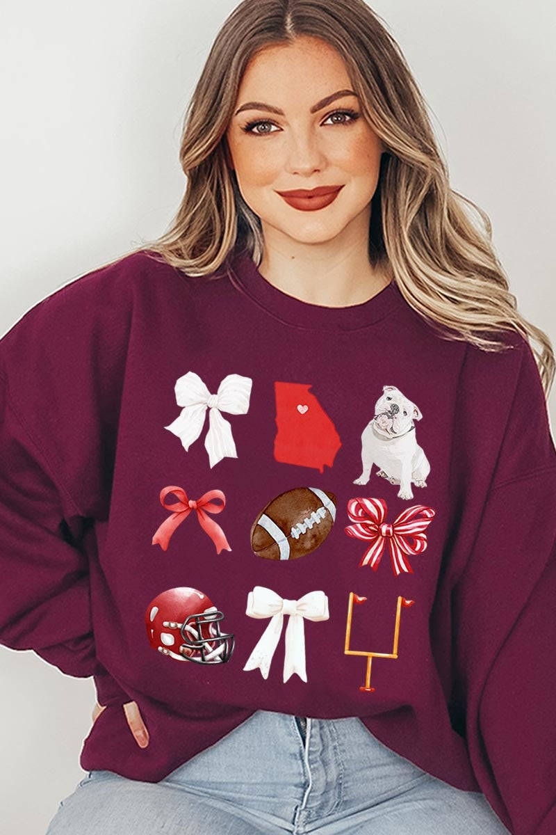 UL180P-E3080 Georgia Football Graphic Plus Sweatshirt $25