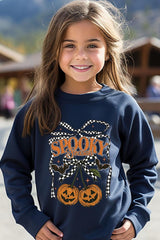 UL180B-E3085Z Pumpkin Cherries Kids Graphic Sweatshirt $20