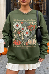 UL180P-E3173 Faith Harvest Graphic Plus Sweatshirt $25
