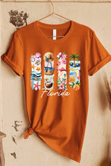 US3001-E3061FL Florida State Brushstroke Graphic Tee $12.5