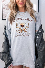 US3001P-E3191 Hunting Wives Social Club Graphic Plus Tee $16