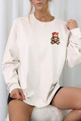 UL240P-E3175 Christmas bear Graphic Plus Long Sleeve Tee $17