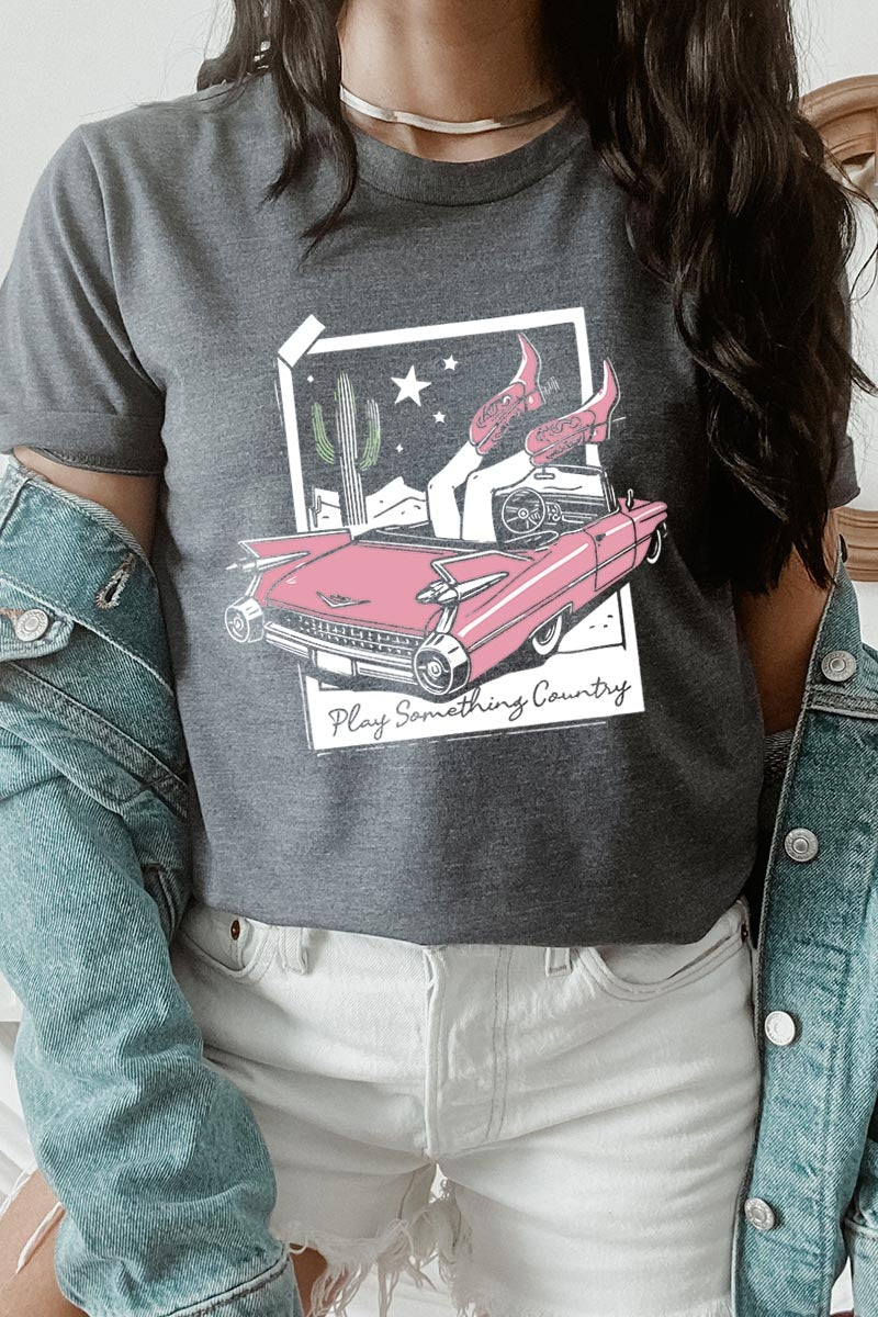 US3001P-E3098 Play Something Country Graphic Plus Tee $16