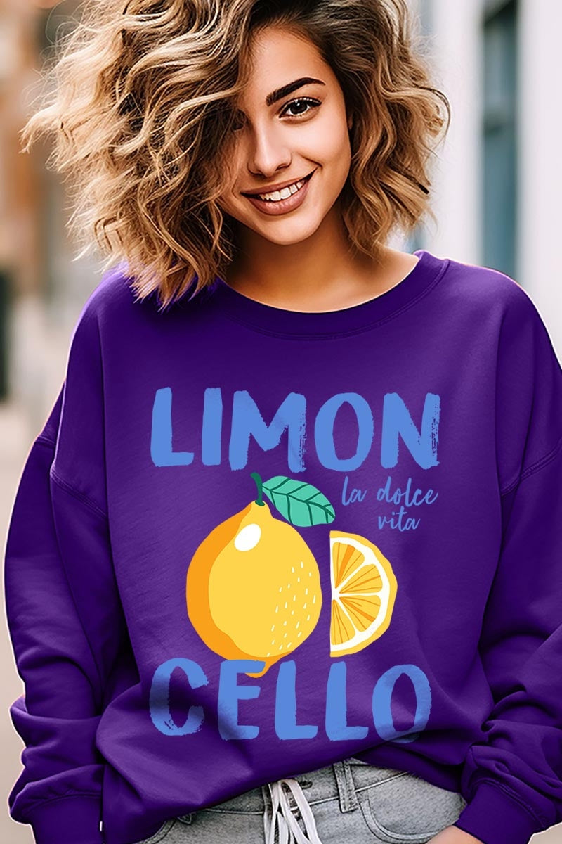 UL180-E3056 Limoncello Graphic Sweatshirt $20