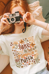US3001P-E3136 Take Me To The Pumpkin Patch Graphic Plus Tee $16