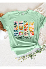US3001P-E3061CA California State Brushstroke Graphic Plus Tee $16
